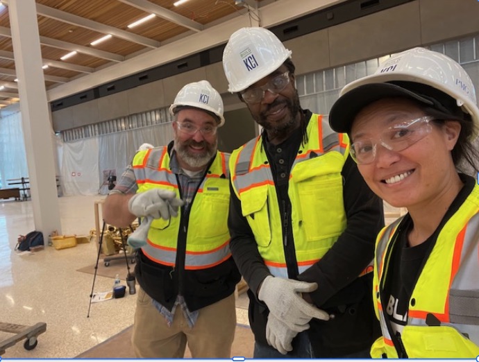 Project team on site at the terminal
